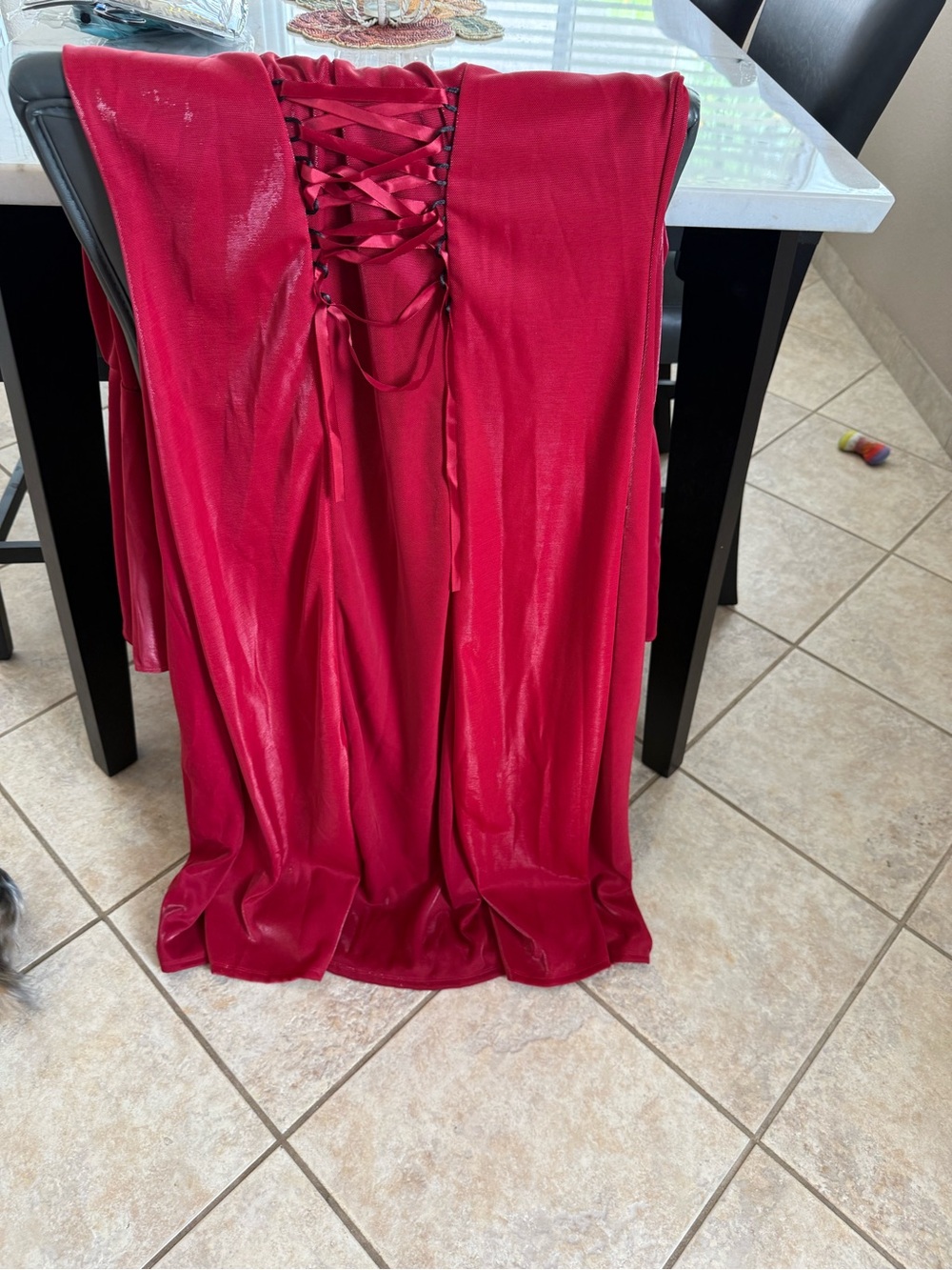 Red gothic dress Halloween costume - Picture 4 of 7